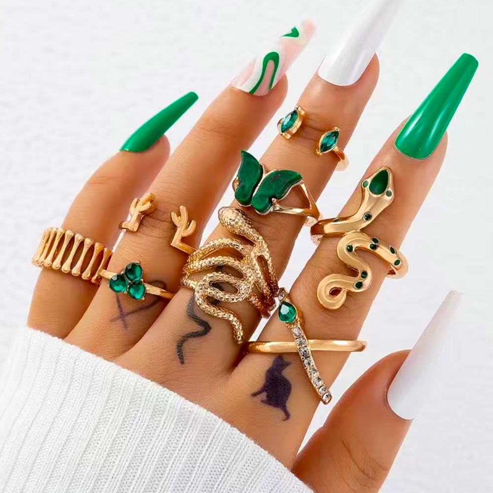 Geometric Resin 8pcs/Set